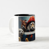 Weltagentag Zweifarbige Tasse (Vorderseite Links)