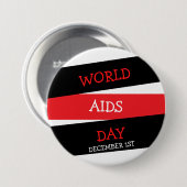 Weltaidstag 1. Dezember Button (Vorne & Hinten)