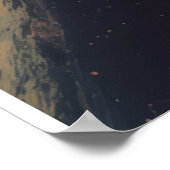 Weltall Reise-Retro Futurismus Poster (Ecke)