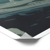 Weltall Tour-Mid Century Futurismus Poster (Ecke)