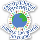 Weltangebot für die Inspirationstherapie Aufkleber (Vorderseite)