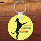 Weltanschauung Dogge Schlüsselanhänger (Vorderseite)