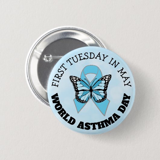 WeltAsthma-Tag Button (Vorne & Hinten)