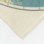 Weltatlas-Karte 2 Fleecedecke (Ecke)