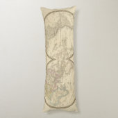 Weltatlas-Karte Seitenschläferkissen (Rückseite (Vertikal))