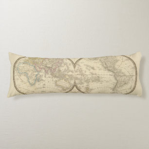 Weltatlas-Karte Seitenschläferkissen
