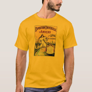 Weltausstellung Antike Vintage Antwerpen 1894 T-Shirt