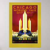 Weltausstellung Chicago, 1933, Poster (Vorne)