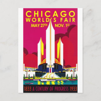 Weltausstellung Chicago 1933 Postkarte