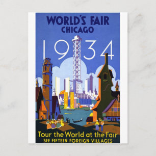 Weltausstellung Chicago 1934 Postkarte