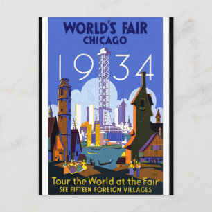 Weltausstellung Chicago 1934 Postkarte