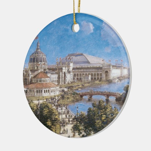 Weltausstellung in Kolumbien von Theodore Robinson Keramik Ornament (Links)