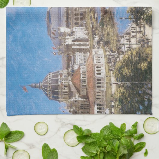 Weltausstellung in Kolumbien von Theodore Robinson Küchentuch (Gefaltet)