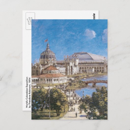 Weltausstellung in Kolumbien von Theodore Robinson Postkarte (Vorne/Hinten)