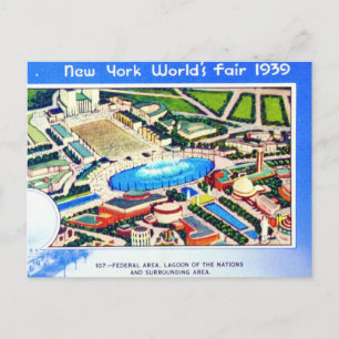 Weltausstellung New York 1939 Postkarte