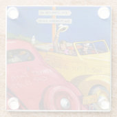 Weltausstellung oder Fehlschlag Glasuntersetzer (Rückseite)