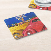 Weltausstellung oder Fehlschlag Rechteckiger Pappuntersetzer (angewinkelt)