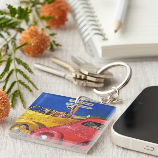 Weltausstellung oder Fehlschlag Schlüsselanhänger (Vorderseite rechts)