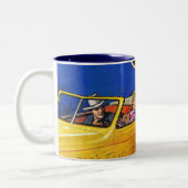 Weltausstellung oder Fehlschlag Zweifarbige Tasse (Links)