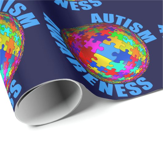 Weltautismus-Bewusstsein Geschenkpapier (Rolleneckpunkt)