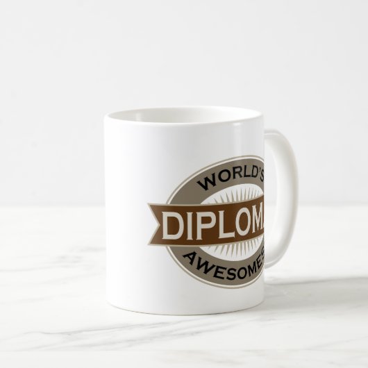 WeltAwesomest Diplomat Kaffeetasse (VorderseiteRechts)