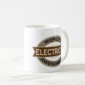 WeltAwesomest Elektriker Kaffeetasse (VorderseiteRechts)