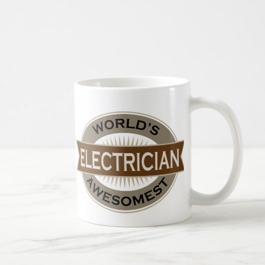 WeltAwesomest Elektriker Kaffeetasse (Rechts)