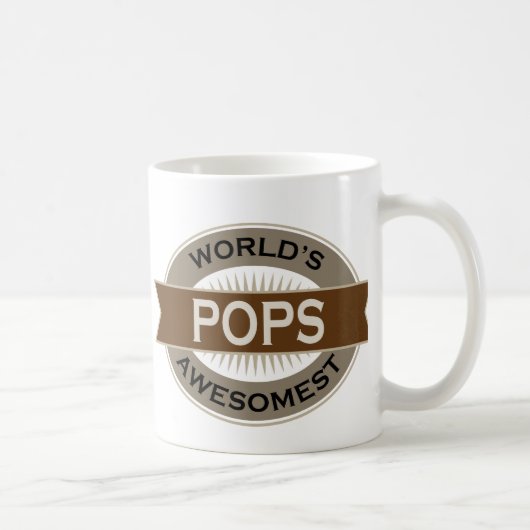 WeltAwesomest Pop Kaffeetasse (Rechts)