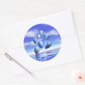 Weltballons des Earth Day Runder Aufkleber (Umschlag)