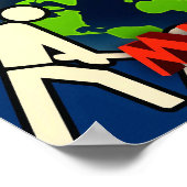 Weltbanner zum Arbeitertag Poster (Ecke)