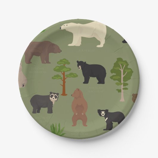 Weltbären Pappteller (Vorderseite)