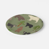 Weltbären Pappteller (Schrägansicht)