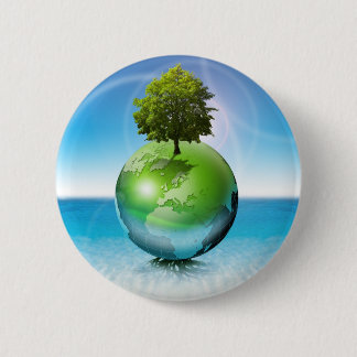 Weltbaum - Ökologiekonzept Button