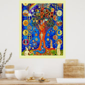 Weltbaumnacht Poster (Küche)