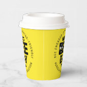 Weltbebentag Gelber Schwarzer Bestäuber Pappbecher (Rechts)