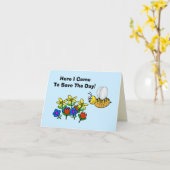 Weltbeertagskarte mit Pollen bedeckter Biene Karte (Gelbe Blume)