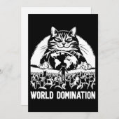 Weltbeherrschung 1 feiertagskarte (Vorne/Hinten)