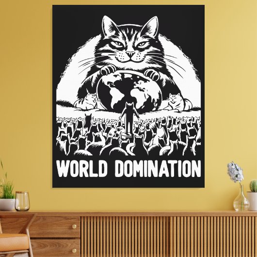 Weltbeherrschung 1 leinwanddruck (Insitu (Wohnzimmer))