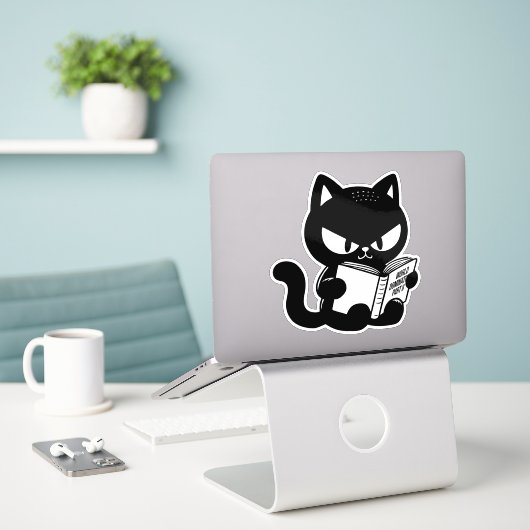 Weltbeherrschung 2 aufkleber (Laptop auf Schreibtisch)