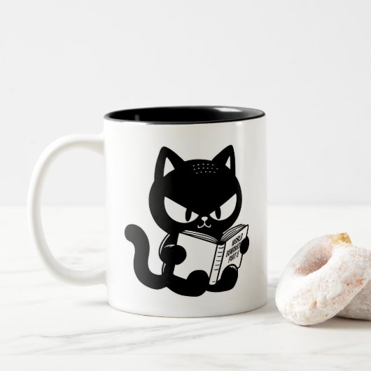 Weltbeherrschung 2 zweifarbige tasse (Mit Donut)
