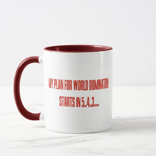 Weltbeherrschung Tasse (Links)