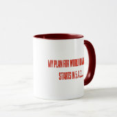 Weltbeherrschung Tasse (VorderseiteRechts)