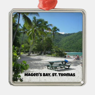 Weltberühmte Magen's Bay, St. Thomas Ornament Aus Metall