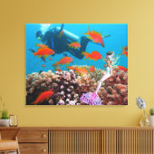 Weltberühmte Meerjungfrau. Leinwanddruck (Insitu (Wohnzimmer))