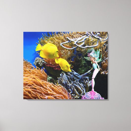 Weltberühmte Meerjungfrau. Leinwanddruck (Vorderseite)