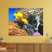 Weltberühmte Meerjungfrau. Leinwanddruck (Insitu (Wohnzimmer))