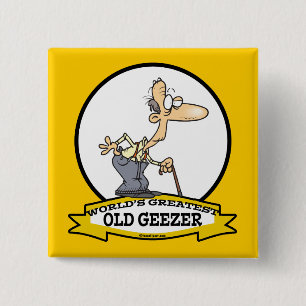 WELTBERÜHMTER ALTER KNATTERER CARTOON BUTTON