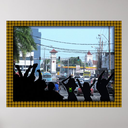 Weltberühmter "Half Way Tree" Poster (Vorne)