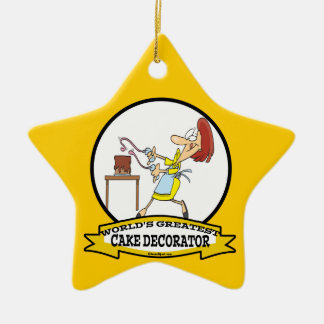 WELTBERÜHMTER KUCHENDEKORATEUR FRAUEN CARTOON KERAMIKORNAMENT