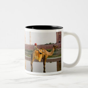 Weltberühmter Taj Mahal-Tempel-Grabstätte Zweifarbige Tasse